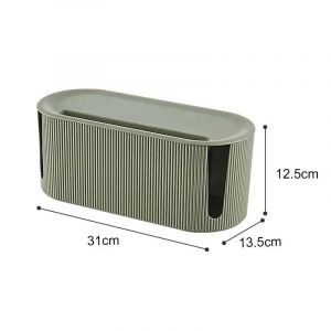 Boîte de rangement de panneau de prise nordique 2024, boîtier de rangement de fil de câble, prise de routeur WiFi sans fil, Bracelet, support de ligne de données de bureau, étagère-Vert - Neuf