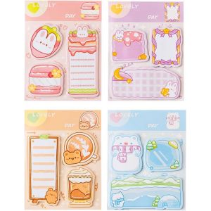 Notes Adh&eacute;sives [8 Livre] Notes Adh&eacute;sives Amusantes De Dessin Anim&eacute;/Forme D'animal Blocs De Notes Autocollants,Sticky Notes,480 Feuilles De Notes Adh&eacute;sives Mignonnes Petits Cadeaux - Neuf