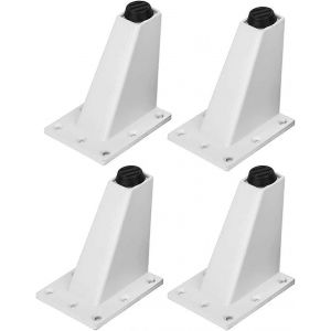4 pièces réglable pied de meuble en métal épais en alliage d'aluminium table à pieds obliques - Neuf