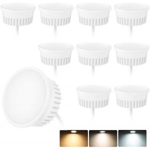 Kaleidoscope-Lot De 10 Module Led 4.9w Ø50x23mm 3cct Blanc Chaud Blanc Naturel Blanc Froid Dimmable 38°Remplace Lampe Gu10 Mr16 Pour Luminaires Encastrés Spots De Plafond Spots Encastrés Pla[Q2094] - Neuf