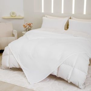 Tianyi-Couverture Polaire Moelleuse Pour L'hiver - Blanc Chaud - 180 X 200 Cm - Douce Et Douillette - En Flanelle - Pour Lit, Canapé, Salon - Neuf
