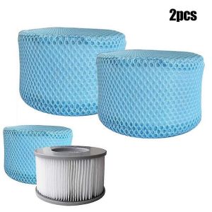 2pcs/set pour spas mspa spas piscines filtres cartouche et filtre filet de protection filet couverture cr&eacute;pine spa de piscine accessoires - Neuf