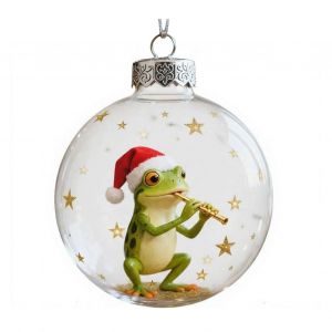 Grenouille Ornement de No&euml;l Jeu, 3D Magique Suspendu en Plastique transparent Boule de No&euml;l - Neuf