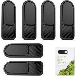 Lot de 6 housses de protection pour appareil photo pour ordinateur portable,MacBook Pro,MacBook Air,iPad Air,tablette,Mac,PC,smartphone,protection de votre vie priv&eacute;e en ligne - Neuf