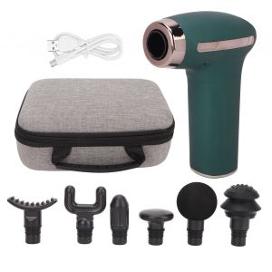 Masseur musculaire a 4 vitesses et 6 tetes de massage, rechargeable, pour soulager la douleur - Neuf