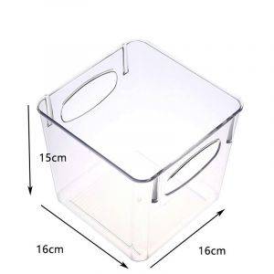 boîte de rangement pour réfrigérateur avec poignées, robuste et transparente ¿ Organisation pour cuisines, réfrigérateurs, armoires, salle de bain ¿ Sans BPA - Neuf