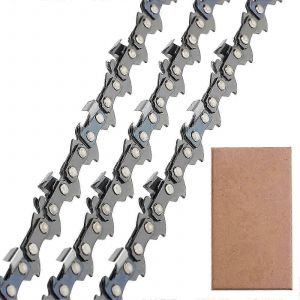 Lot de 3 chaines de tronconneuse a faible rebond 3/8"" LP 50 maillons 1,1 mm 35 cm pour Stihl MS170 MS180 - Neuf