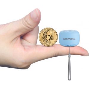 KALSG-Mini Haut-Parleur Bluetooth Portable Sans Fil Avec Télécommande D'Appareil Photo Pour Smartphones-Stéréo Tws (Mini Rond,Bleu) - Neuf