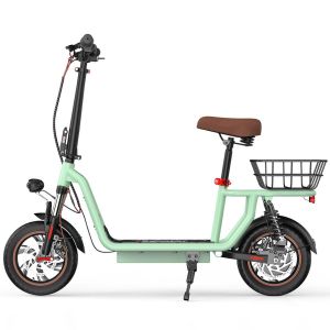 Trottinette &Eacute;lectrique Iscooter I12 City, 500 W, 36 V, 7,5 Ah, 25 Km/H, Pneus De 12 Pouces, Vert - Neuf