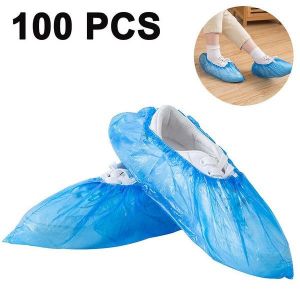 Couvre-Chaussures Jetables Durables - Lot De 100 (50 Paires) | Imperméables, Antidérapants, Taille Unique, Parfaits Pour Les Environnements Propres - Neuf