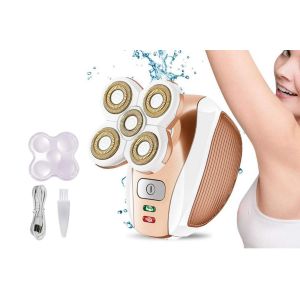 Rasoir &Eacute;lectrique Rechargeable Pour Femmes Avec Lames En Acier Inoxydable Et Tondeuse Int&eacute;gr&eacute;e - Neuf