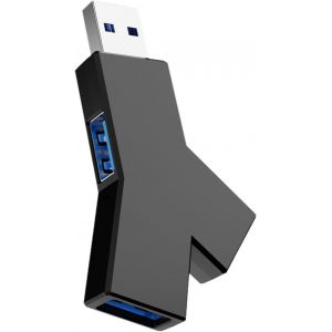 Hub 3 Ports USB 3.0, Station d'accueil USB, Concentrateur de Donn&eacute;es, avec 1 USB3.0 et 2 USB2.0 pour Macbook, PC, Laptop, Souris, Clavier, Cl&eacute;s USB, Disque Dur Mobile, etc. - Neuf
