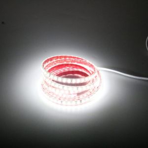 Bande Led Adhesives 2m Avec Interrupteur 220v 230v Sans Transformateur Recoupable 10 Cm, 2 Metre Bandeau Lumineux Led Blanc Froid 6000k 220 Volt Interieur Exterieur (2, Blanc Froid) - Neuf