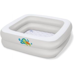 Kal-51116 Baignoire Gonflable Carr&eacute;e Pour B&eacute;b&eacute; Fluo 86 X 86 X 25 Cm - Neuf