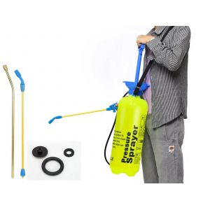 Pulv&eacute;risateur &agrave; pompe de 8 L pour pelouse et jardin avec buse r&eacute;glable - Neuf