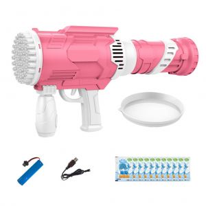 Machine A Bulles Electrique A 60 Trous, Jouet Automatique Pour Fete, Jouet D'exterieur, Cadeau D'anniversaire Pour Enfants - Neuf