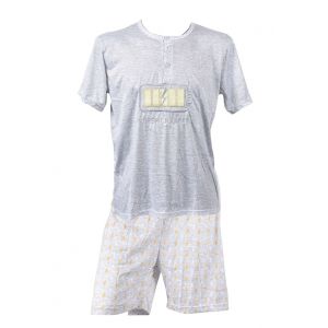 Pyjama Court Gar&ccedil;on Sara Homewear 521 Gris - Neuf