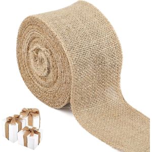 Ruban De Jute Vintage - 10 M De Long - 8 Cm De Large - Pour Bricolage - Ruban Cadeau Vintage - Neuf