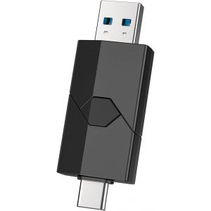 ChenQuanSarl-Clé Usb C 256Go 3.0, Cle Usb C 256 Go 3.0 Rétractable Double Connectique Pour Smartphone/Tv/Pc Tablette/Ordinateur - Neuf