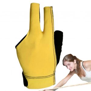 Gant De Billard - Professionnel De La Non-Dérapant 3 Doigts Gants De Sport Pour Les Hommes Et Les Femmes, Gelb Formation Accessoire - Neuf