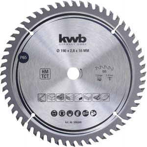 VornixorSarlshoplame de scie circulaire 190 x 16 mm, coupe tr&egrave;s fine, lame de scie adapt&eacute;e aux plans de travail, au bois et aux panneaux rev&ecirc;tus - Neuf