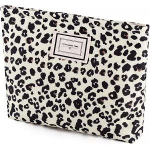 KALANKA-Trousse de Maquillage Léopard,Cosmétiques en Toile,Trousse de Toilette Portable Voyage pour Femme,Multi-Fonctionnelle Sac à Cosmétiques à Glissière pour Les Cosmétiques Les Cartes de Changeme - Neuf