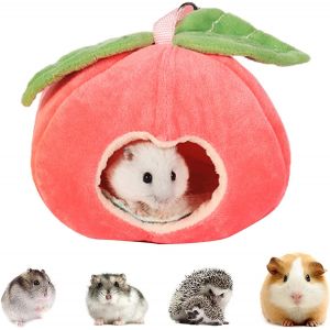 Petite Maison D'hiver Pour Animaux De Compagnie, Nid Pour Hamster Avec Coussin Amovible, Nid Doux Pour Rats, Lit Pour Cochon D'inde, Hérisson, Écureuil, Hérisson, Petits Animaux - Neuf