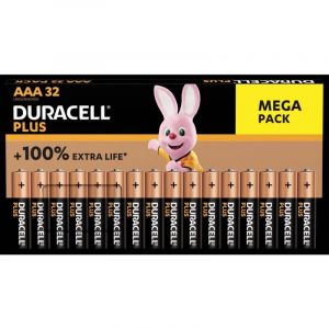 Pile Lr3 (aaa) Duracell Plus-aaa Bp32 Alcaline(s) 1.5 V 32 Pc(s) - Neuf