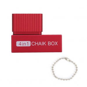 Outil Portable 4 En 1 Pour Queue De Billard, Porte-Craie, Outil De Reparation Pour Queue De Billard (Rouge) - Neuf