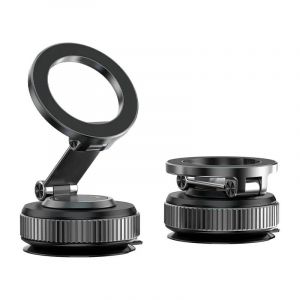Support Magn&eacute;tique Pour Aspirateur &Eacute;lectrique De Voiture,Support Pliable &Agrave; Forte Aspiration Pour T&eacute;l&eacute;phone Portable Pour Iphone 12 13 14 15 16,Streaming En Direct-Black 003- - Neuf