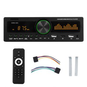 Lecteur audio MP3 Bluetooth 1 DIN avec telecommande et commande vocale SWM-80A Fonction de positionnement - Neuf