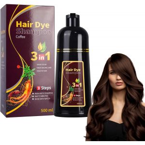 Eryi-Shampooing Colorant Noir Instantané Pour Cheveux - Pour Hommes - 500ml (Brown) - Neuf