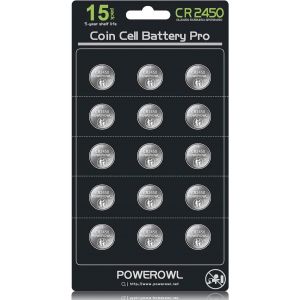 Piles CR2450 Haute Capacit&iquest;&iquest; (Paquet de 15) Piles au Lithium 3v, 10 Ans sans Fuite, Longue Dur&iquest;&iquest;e CR 2450 - Neuf