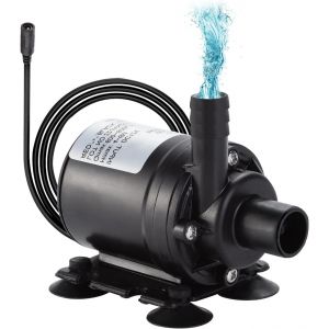 meimie-Pompe À Eau Dc 12V Submersible Sans,Amphibie 800L/H 5M Pour Bassin Aquarium Fontaine Solaire Piscine Système De Circulation D'Eau(Aw500T Pompe À Eau Dc12V) - Neuf