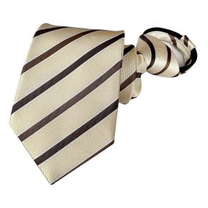 Cravates Pr&iquest;&iquest;-Nou&iquest;&iquest;Es Pour Occasions Professionnelles Et Mariages, Taille Unique Ajustable, Rayures Bleu Marine Classiques Unies - Neuf