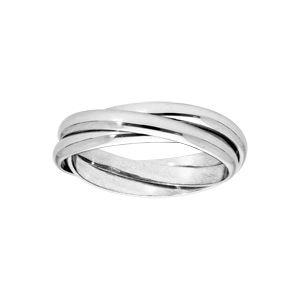 Bague Argent 3 Anneaux - Neuf