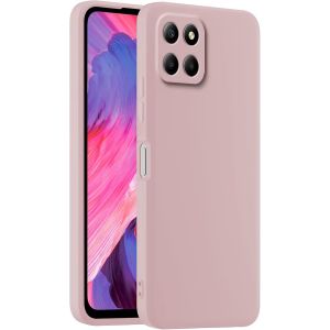 Kal-Coque De Téléphone En Silicone Colorée, Adaptée À Honor 70 Lite 5g / Honor X8 5g / Honor X6 (6.5"") - Poudre De Sable - Neuf