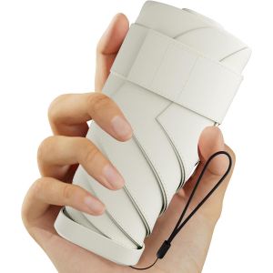 Parapluie pliant de voyage MINI Coupe - vent,id&eacute;al pour tenir dans votre poche ou votre sac,parapluie portefeuille en tissu &eacute;cologique,id&eacute;al pour les d&eacute;placements quotidiens,Gar&ccedil;ons filles,cadeaux - Neuf