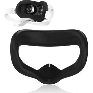 Interface Faciale Pour Oculus Quest 2 - Mousse Pu Anti-Transpiration - Accessoires Vr - Confort Am&eacute;lior&eacute; - Compatible Avec Les Accessoires Meta Quest 2 - Noir - 1 Pi&egrave;ce[Z60] - Neuf