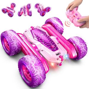 TZF-Jouet Fille 3-10 Ans, Voiture Telecommandé Enfant Cadeau Fille,Voiture Télécommandée Monster Truck Jouet Enfant 3-8 Ans Fille Jeux Exterieur Enfants - Neuf