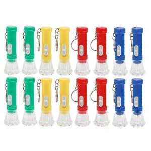 Lot De 16 Mini Lampes De Poche Porte-Cl&eacute;s &iquest; Lampes Led Durables, &Eacute;l&eacute;gantes Et Portables Pour Sacs, Sacs &Agrave; Dos Et Cadeaux - Neuf