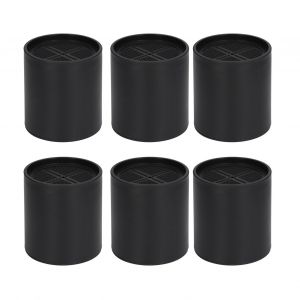 HJLIAN Lot de 6 rallonges de pieds de meubles rondes en plastique de 10 cm, rehausseurs de meubles noirs pour la maison, le bureau ou le canape - Neuf