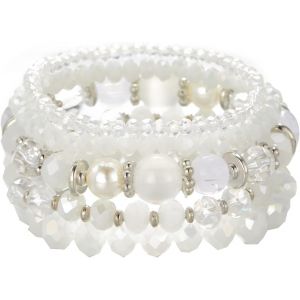 KAL-Bracelet Boheme En Perles Pour Femme Bracelet De Perle Cristaux Elastique Multicouches Bijoux Fantaisie Cadeau Pour Femme - Neuf