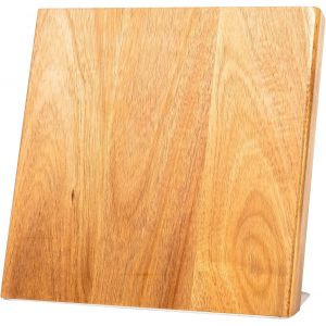 Bloc &Agrave; Couteaux Aimant&eacute;,Blocs Porte Couteau Magn&eacute;tique 22x23cm,Support Pr&eacute;sentoir Aimant Puissant,Accessoires Rangement Ustensiles Cuisine,Blocs Pieds Antid&eacute;rapants,Bois D'acacia - Neuf
