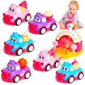 TDRFL-Jouet Enfant 1 Ans,7 Pi&egrave;ces Voiture Enfant Jouet Bebe,&Eacute;ducation Pr&eacute;coce Enfants Jouets 10 12 18 Mois Gar&ccedil;ons Filles Anniversaire Cadeaux De P&acirc;ques - Neuf