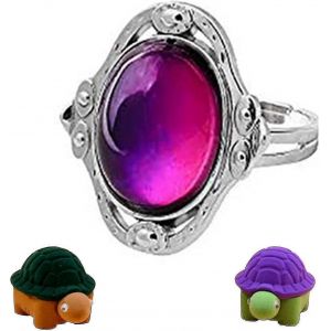 Bague D'humeur Pour Enfants Taille R&eacute;glable Filles Et Gar&ccedil;ons Anneaux D'humeur Changeant De Couleur - Neuf