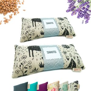 2 (Pcs) Bouillotte Micro-Onde (25x12 Cm) - Coussin Chauffant Naturel Pour Les Douleurs Menstruelles - Utilisation Chaude Ou Froide - Grande R&eacute;tention De Chaleur - Parfum Lavande - Neuf