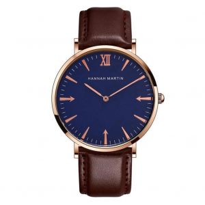 Hannah Martin &Agrave; La Mode Fl&egrave;che Personnalit&eacute; Ceinture Rond Cadran Quartz Hommes Montre-Bracelet Jt-L-Fk - Neuf