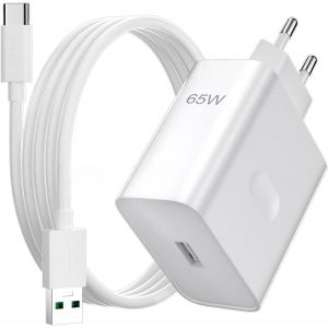 65W Chargeur Rapide Avec 6A C&acirc;ble Usb C 1,8M Pour Oppo Supervooc Charge,Supervooc Chargeur Secteur Pour Oppo Find X8 Ultra X8 Pro Reno14Pro 14F Reno13Pro 12Fs A60 A40 A18 Oneplus 13 13R Realme Gt 7T - Neuf