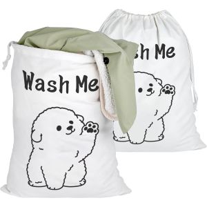 MEVRONISSHOP-2 Pi&egrave;ces sac linge sale&iquest;sac linge sale voyage&iquest;sac a linge sale&iquest;sac &agrave; linge sale&iquest;sac a linge&iquest;sac &agrave; linge&iquest;sac de linge sale - Neuf